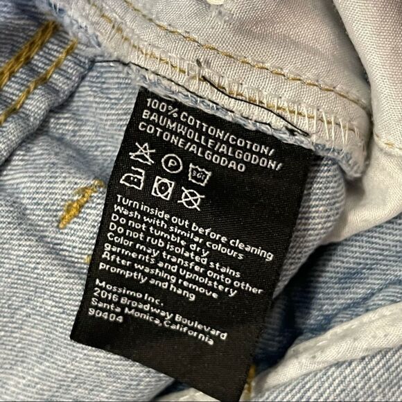Mossimo Distressed Raw Hem Jeans SMALL - Picture 8 of 12